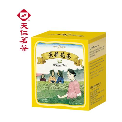 即期良品【天仁茗茶】茉莉花茶防潮包-10入(2.5gx10包)(效期：20240706)