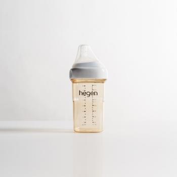 hegen 金色奇蹟PPSU多功能方圓型寬口奶瓶 (單入)-240ml