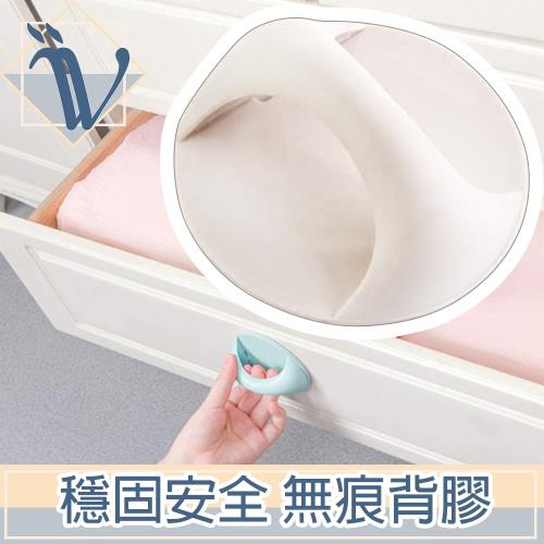 Viita 門窗玻璃抽屜櫥櫃圓形穩固安全輔助手把 白/1入