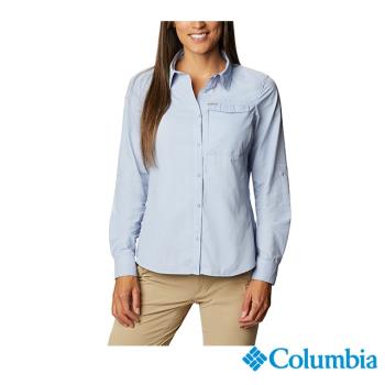 Columbia 哥倫比亞 女款 – UPF50快排長袖襯衫-藍色 UAK26570BL