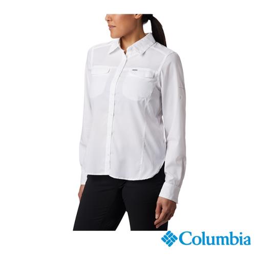 Columbia 哥倫比亞 女款 – UPF40快排長袖襯衫-白色 UXR12790WT