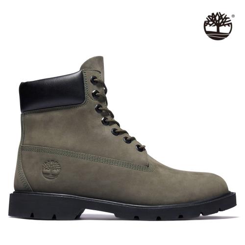 Timberland 男款軍綠色磨砂革經典6吋靴|A2GQ5A58|靴子|ETMall東森購物網