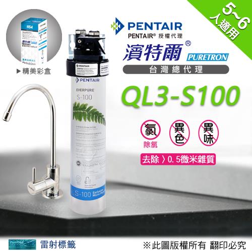 【濱特爾公司貨】Everpure QL3-S100 單道淨水器