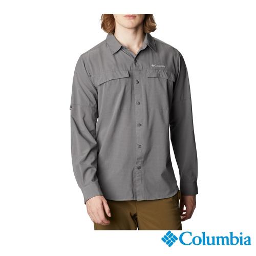 Columbia 哥倫比亞 男款-涼感快排長袖襯衫-深灰 UAE08030DY
