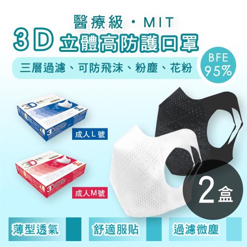 全程醫療防護口罩（未滅菌）2盒(30片/盒)