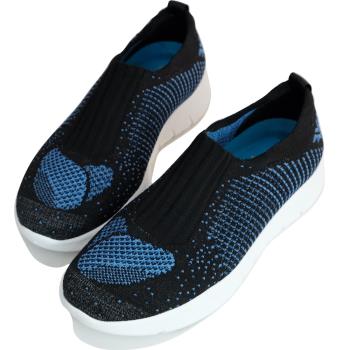 【WYPEX】獨家設計黑藍輕量透氣針織休閒鞋