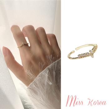【MISS KOREA】韓國設計細緻鋯石微鑲美鑽開口戒