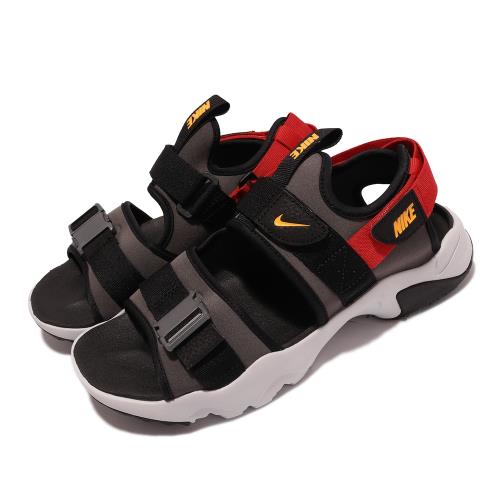 Nike 涼鞋 Canyon Sandal 運動 男鞋 海外限定 夏日穿搭 輕便 魔鬼氈 灰 黑 CI8797003 [ACS 跨運動]