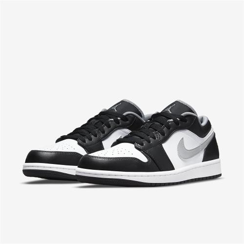 Nike 休閒鞋 Air Jordan 1代 Low 男鞋 低筒 小影子 喬丹 AJ1 皮革 黑 白 553558040 553558-040