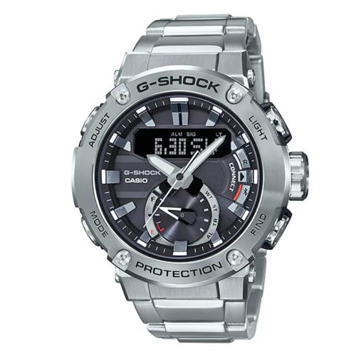 CASIO G-SHOCK 太陽能藍芽雙顯腕錶 GST-B200D-1A