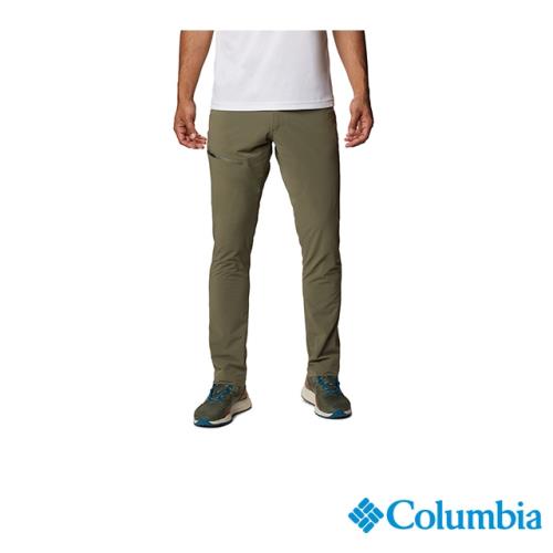 Columbia 哥倫比亞 男款-UPF50涼感防潑長褲-軍綠 UAE08020AG