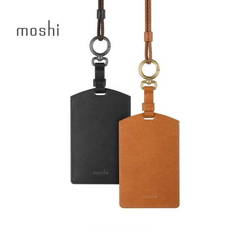 Moshi 可調式雙面感應皮革證件套