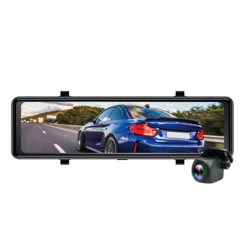 CARSCAM11吋全螢幕廣角觸控雙鏡頭後視鏡行車記錄器