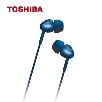 【TOSHIBA 東芝】大動圈低音強化耳機(藍) RZE-D35E-L