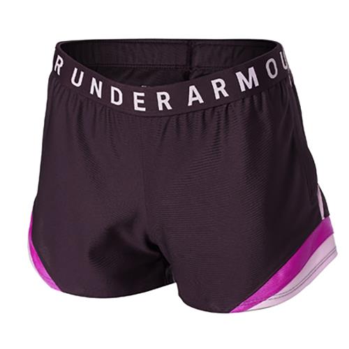 UNDER ARMOUR UA Play Up 3.0 女裝 短褲 透氣 針織 口袋 印花腰帶 休閒 紫【運動世界】1360940-501