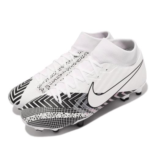 Nike 足球鞋 Mercurial Superfly 7 佩里希奇 男鞋 基本款 海外限定 包覆 抓地力佳 白 黑 BQ5427-110
