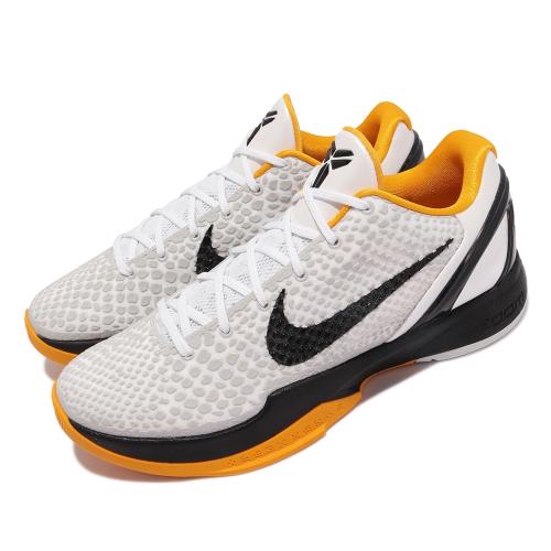 Nike 籃球鞋 Kobe VI Protro 6代 男鞋 White Delsol 復刻 季後賽 黑曼巴 白 黑 黃 CW2190-100
