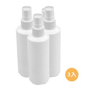 噴瓶HDPE白色不透光200ml按壓式噴霧瓶3入組(耐酸鹼)