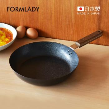 日本FORMLADY 小泉誠 ambai日製原木柄平底鐵鍋-24cm