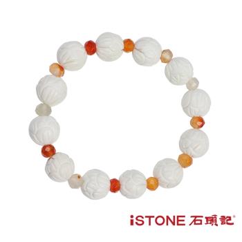 │石頭記│ 硨磲手鍊│純潔白蓮花│