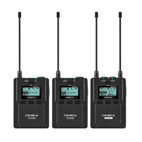 COMICA CVM-WM200A 一對二 全指向 領夾式 金屬無線麥克風 2TX+RX (公司貨)