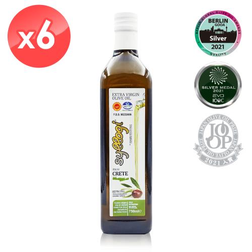 【希臘Syllogi】斯洛奇頂級初榨橄欖油6瓶組(750毫升*6瓶)-榮獲多項國際大獎