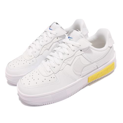 Nike 休閒鞋Air Force 1 Fontanka 女鞋多層次鞋面厚底React 避震穿搭白