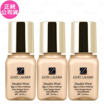 ESTEE LAUDER 雅詩蘭黛 粉持久完美持妝粉底精巧版SPF10/PA++(#17-1W1)(7ml)*3