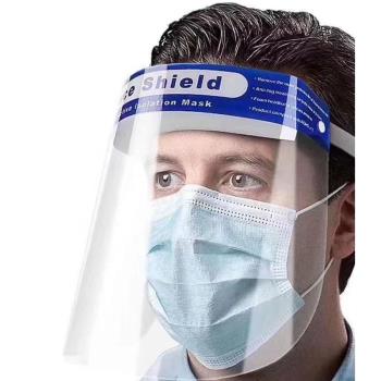 多功能雙面防霧防飛沫透明面罩成人款40個入(餐飲業服務業面罩 防疫 頭戴式透明防護面罩)