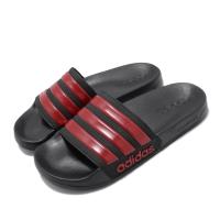 ADIDAS ADILETTE CLOUDFOAM系列 男款 拖鞋  游泳 黑紅 EG1884 【TOP QUEEN】