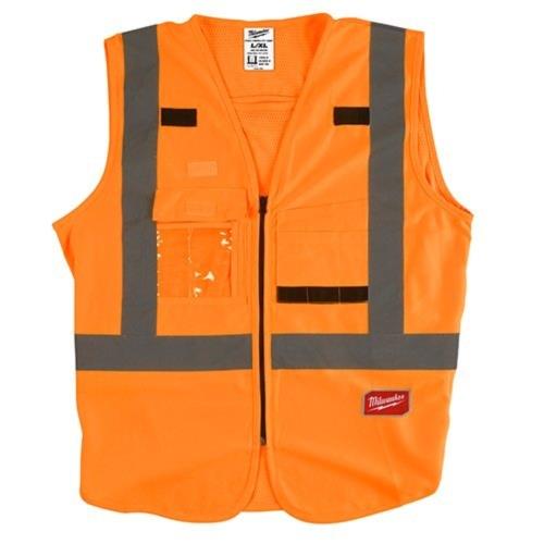 Milwaukee 美沃奇 專業版 工程 反光背心 10個口袋 橘色48-73-5072(L/XL)
