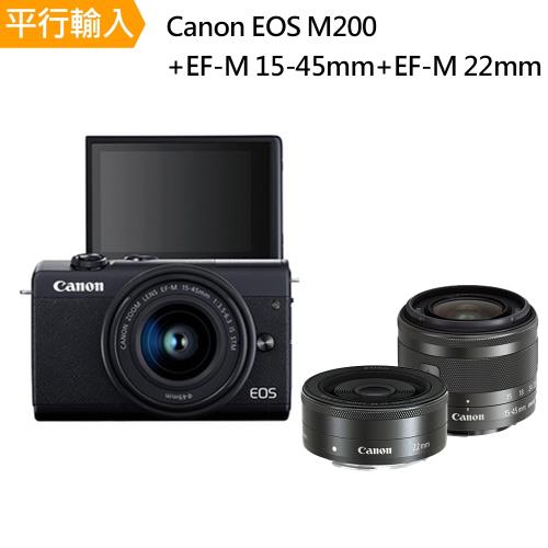 【Canon】CANON M200+15-45mm+22mm* (中文平輸)