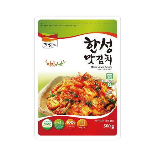 【韓味不二】漢盛Kimchi 韓國泡菜切片 500g  (效期2022/06/04)