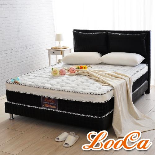 特談【LooCa】乳膠手工4.8雙簧護框硬式獨立筒床墊-雙人5尺(贈-醫護級石墨烯枕套*2)