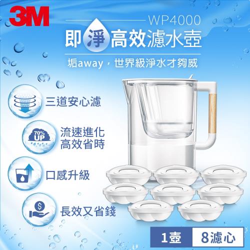 【3M】WP4000 即淨高效濾水壺-1壺8心