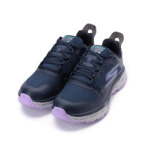 SKECHERS 健走系列 GO TRAIL ULTRA 4 綁帶越野運動鞋 深藍粉 172030NVLV 女鞋