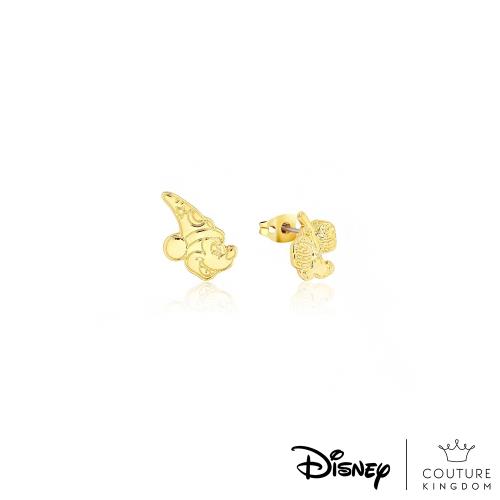 Disney Jewellery - Couture Kingdom 迪士尼 米奇幻想曲魔法師學徒系列米奇魔法師鍍14K金耳釘