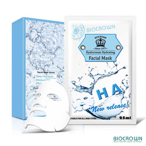 BIOCROWN百匡 玻尿酸鎖水保濕面膜(5片/盒)