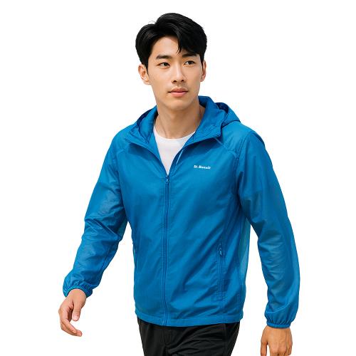 【St.Bonalt 聖伯納】單色超輕透防曬外套｜男款 8027( 空調外套 冷氣房外套)