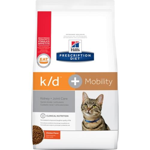 希爾思 k/d+Mobility 腎臟護理+關節活動力貓處方 6.35磅(2.88kg)