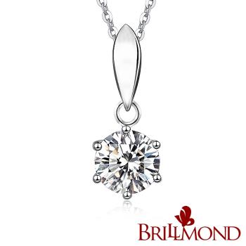 【BRILLMOND】GIA 天然鑽石 30分 D/VVS1 3EX PT950鉑金 典雅鑽墜