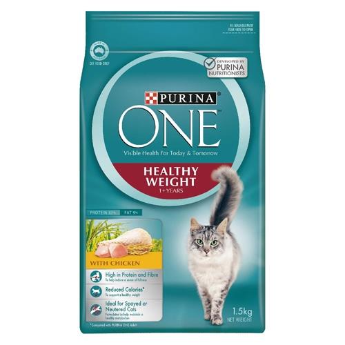 (轉高雄) 普瑞納-ONE CAT 頂級貓乾糧(成貓健康體重控制雞肉配方)1.5kg x2包組(109094)