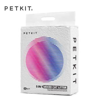 【Petkit 佩奇】5合1活性碳混合貓砂 7L/3.6kg×4包組(豆腐砂、除臭貓砂、可溶解、可沖入馬桶)