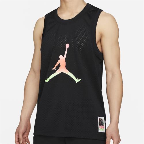 NIKE Jordan Sport DNA 男裝 背心 球衣 籃球 休閒 透氣 印花 黑【運動世界】CZ4860-010