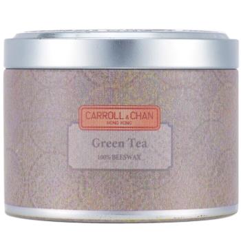 卡羅爾與陳 100%蜂蠟罐裝蠟燭 - 綠茶(8x6) cm