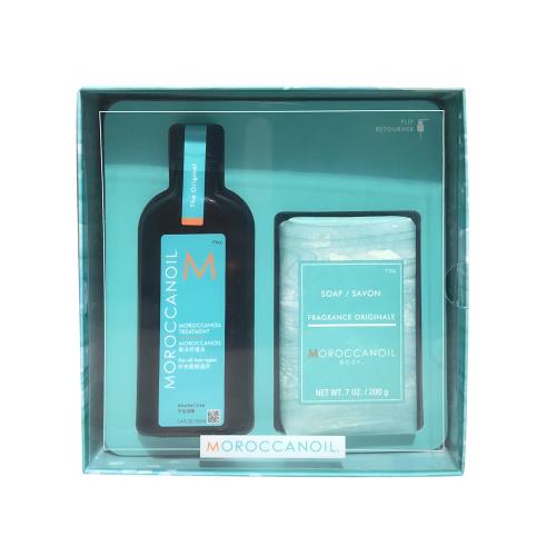 MOROCCANOIL摩洛哥優油 愛皂禮盒(一般型優油100ml+沐浴皂200g)