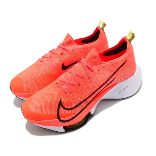 Nike 慢跑鞋 Zoom Tempo Next FK 男鞋 氣墊 避震 襪套 路跑 健身 運動 球鞋 橘 白 CI9923800 [ACS 跨運動]