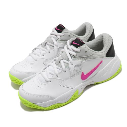 Nike 網球鞋 Court Lite 2 運動 女鞋 經典款 皮革 包覆 簡約 支撐 球鞋 白 粉 AR8838107 [ACS 跨運動]