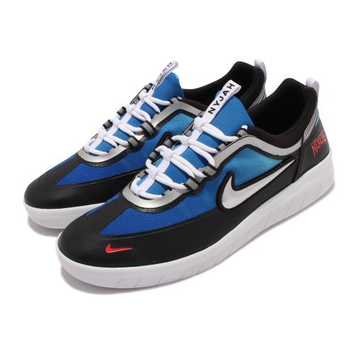 Nike 滑板鞋 SB Nyjah Free 2 PRM 男鞋 聯名款 鞋墊黑豹圖案 反光 運動 穿搭 黑 藍 DC9104-400