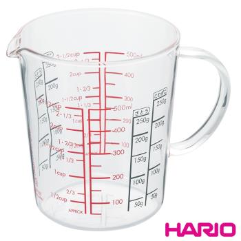 【HARIO】耐熱玻璃手把量杯500 CMJW-500